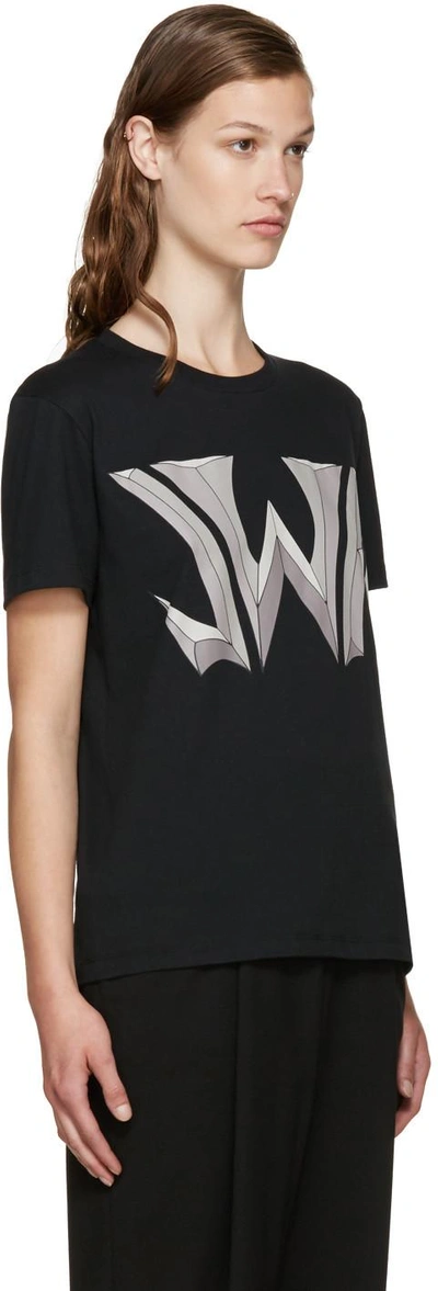 Shop Jw Anderson Black Logo T-shirt