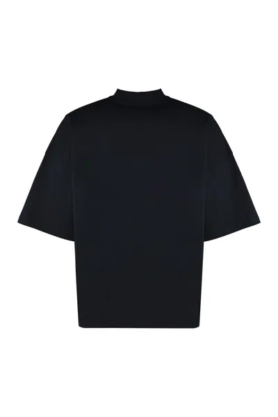 Shop Jil Sander Cotton Crew-neck T-shirt In Black