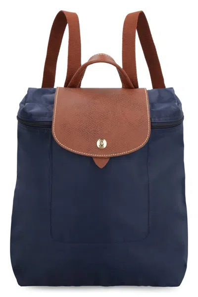 Shop Longchamp Le Pliage Original Nylon Backpack In Blue