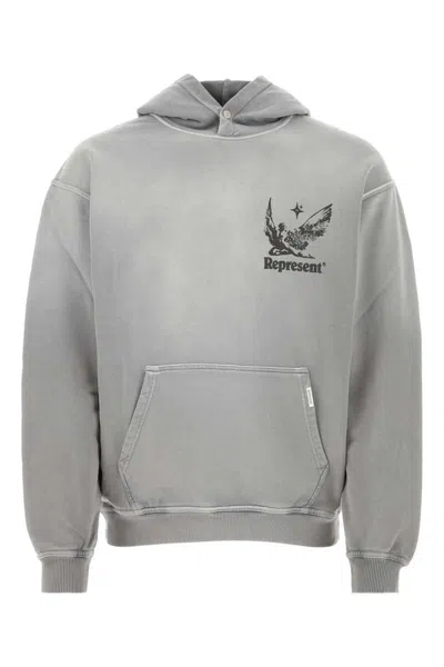 Shop Represent Sweatshirts In Grey