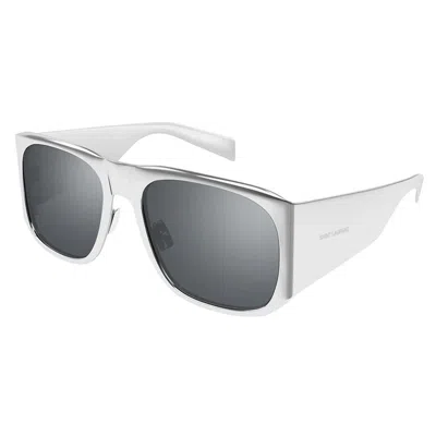 Saint Laurent Eyewear Sunglasses In Silver