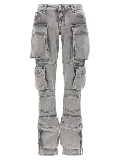 Shop Attico The  'essie' Jeans In Gray