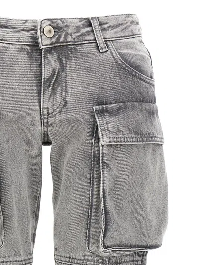 Attico Ladies Grey Essie Long Pants In Gray