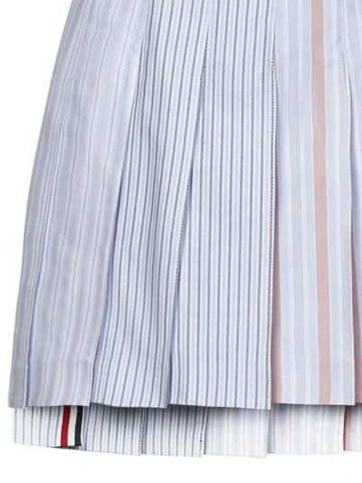 Shop Thom Browne Mini Skirt In Multicolour