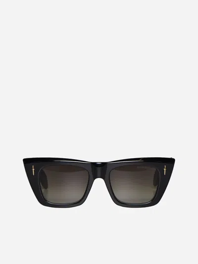 Shop Cutler And Gross The Great Frog Love &amp; Death Sunglasses In Black