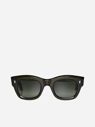 Shop Cutler And Gross Cat Eye Sunglasses In Olive