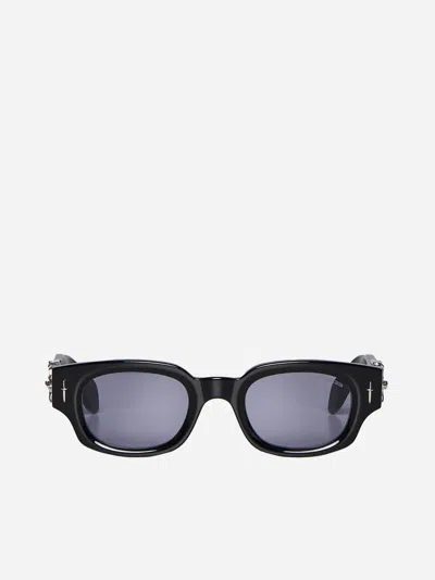 Shop Cutler And Gross The Great Frog Soaring Eagle Sunglasses In Black