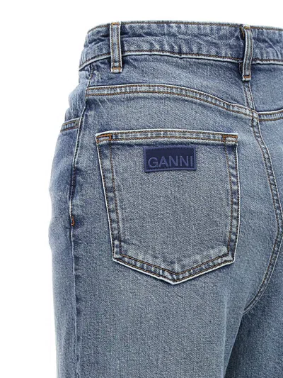 Shop Ganni 'andi' Jeans In Blue