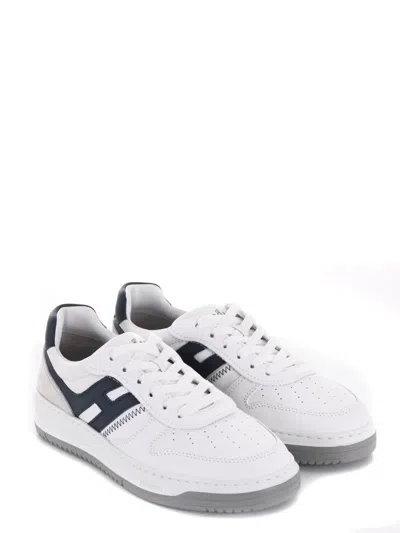 Hogan H630 Logo-patch Low-top Sneakers In White