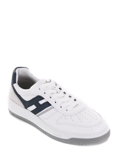 Hogan H630 Logo-patch Low-top Sneakers In White
