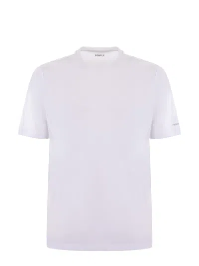 Shop People Of Shibuya Cotton T-shirt In White