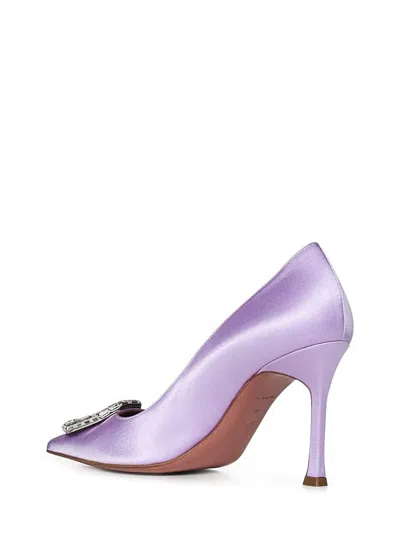 Shop Amina Muaddi Camelia Pump 90 Décolleté In Purple