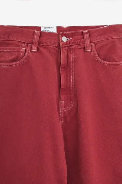 Shop Carhartt Wip Pants In Red