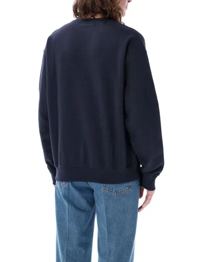 Shop Jil Sander Crewneck Sweatshirt In Midnight Blue