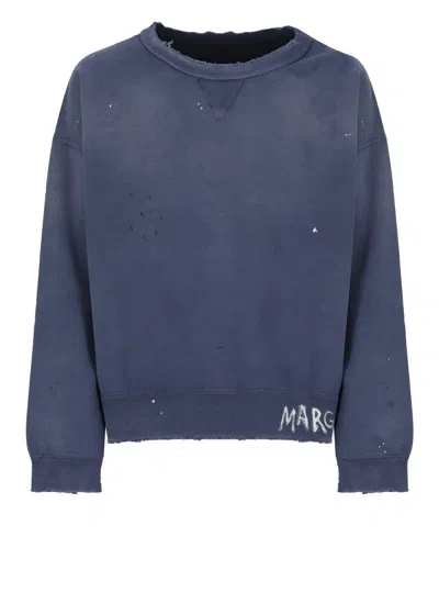 Shop Maison Margiela Sweaters Blue