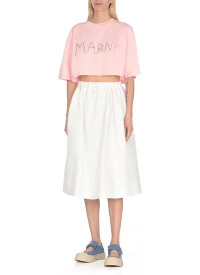 Shop Marni Skirts White