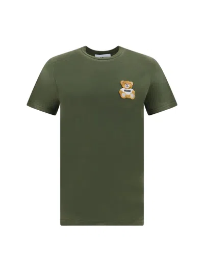 Shop Moschino T-shirt With Application In Green
