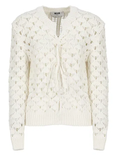 Shop Msgm Sweaters White