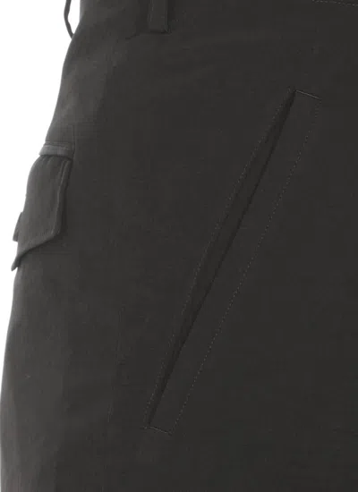 Shop Yohji Yamamoto Pour Homme Trousers Black