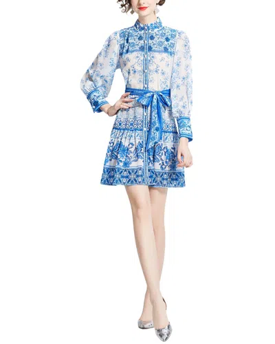 Shop Kaimilan Mini Dress In Blue