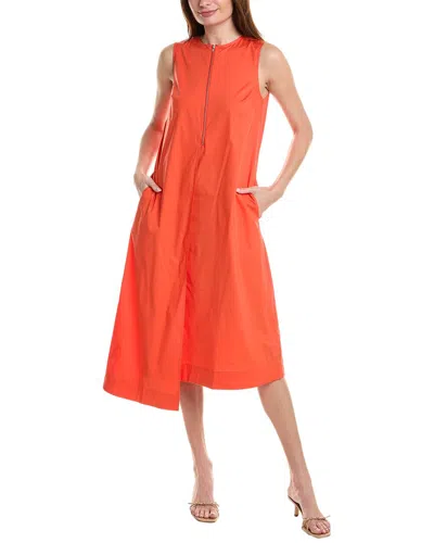 Shop Tyler Boe Cynthia Midi Dress In Orange
