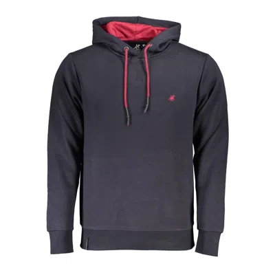 Shop U.s. Grand Polo U. S. Grand Polo Hooded Sweatshirt With Men's Embroidery In Blue