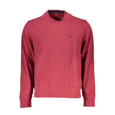 Shop Harmont & Blaine Chic Crew Neck Embroide Men's Sweater In Pink