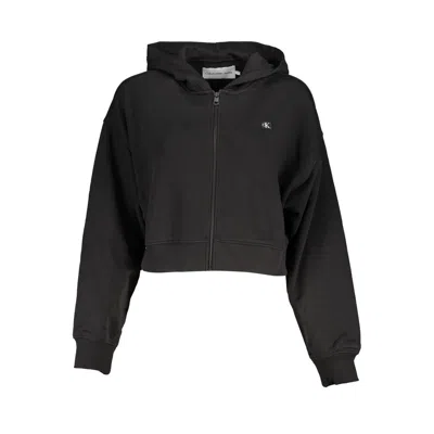 Shop Calvin Klein Chic Hooded Sweatshirt In Timeless Women's In Black