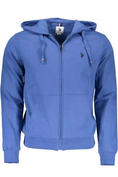 Shop U.s. Polo Assn U. S. Polo Assn. Chic Cotton Hooded Men's Sweatshirt In Blue