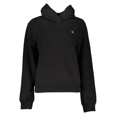 Shop Calvin Klein Elegant Hooded Sweatshirt In Timeless Women's In Black