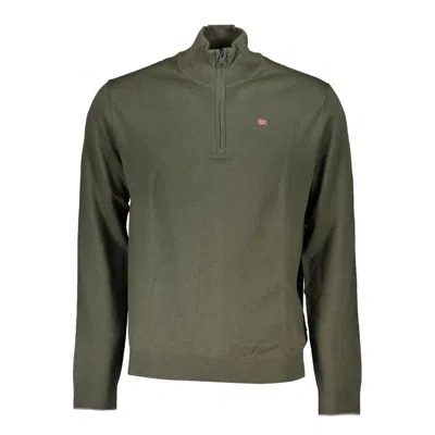 Napapijri Green Fabric Men Sweater In Green