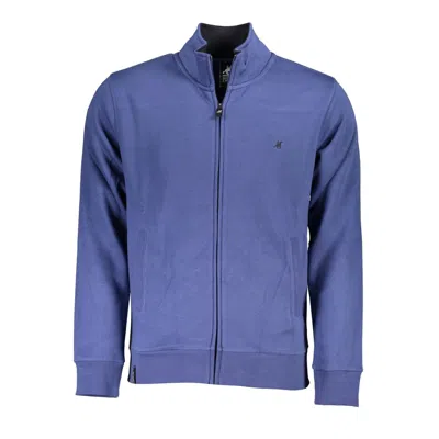 Shop U.s. Grand Polo U. S. Grand Polo Classic Zippe Sweatshirt With Men's Embroidery In Blue