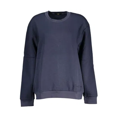 Shop Cavalli Class Chic Embroide Fleece Women's Sweatshirt In Blue