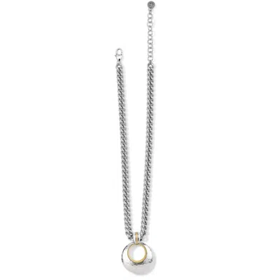 Shop Brighton Women's Ferrara Entrata Large Necklace In Silver-gold