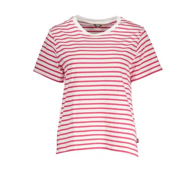 Shop K-way Chic Cotton Tee With Contrast Women's Detailing In White