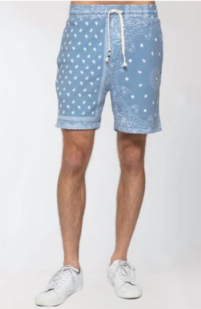 Sol Angeles Men's Patchwork Short In Blue In Blue