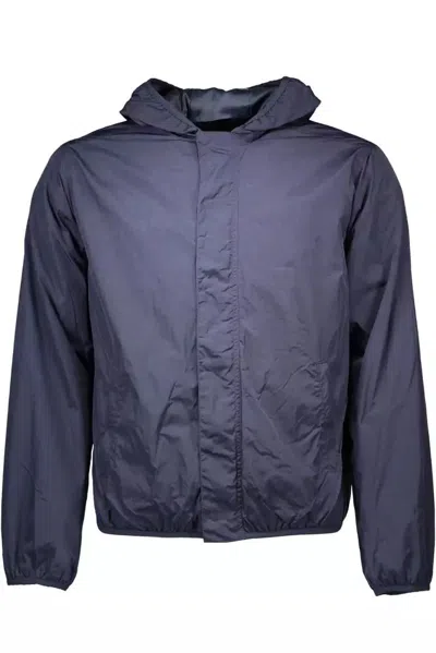 Shop Gant Chic Nylon Sport Jacket With Men's Hood In Blue
