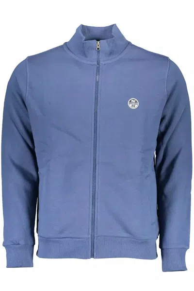 Shop North Sails Zippe Sweatshirt With Logo Men's Design In Blue