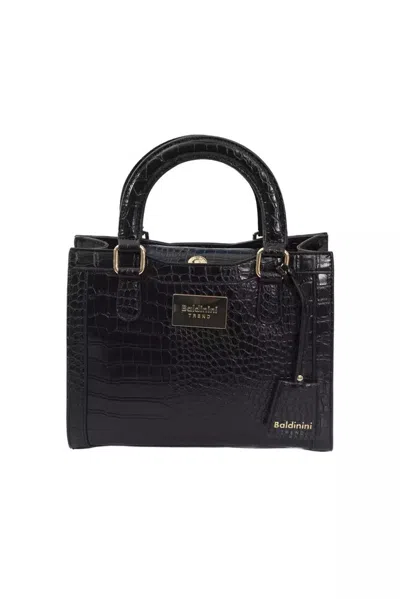 Shop Baldinini Trend Elegant Shoulder Bag With En Women's Accents In Black
