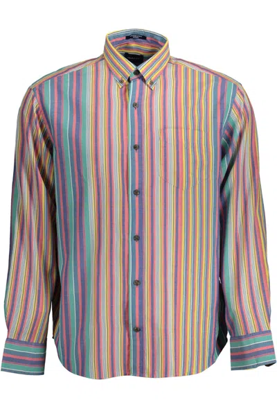 Shop Gant Ele Button-down Men's Shirt In Blue