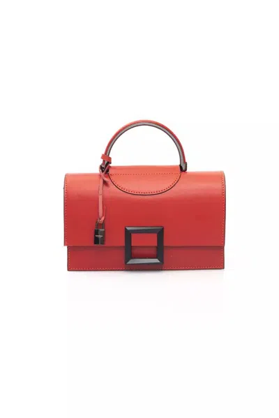 Shop Baldinini Trend Radiant Leather Shoulder Women's Bag In Red