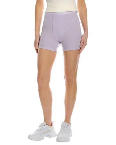 Shop Wsly Sutton Ribbed Boy Short In Purple