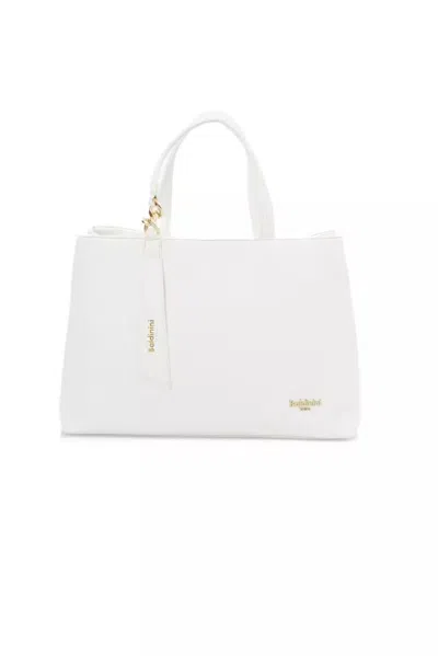 Shop Baldinini Trend Elegant Shoulder Bag With En Women's Accents In White