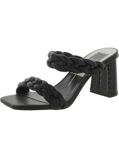 Shop Dolce Vita Womens Faux Leather Heels In Black