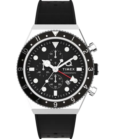 Shop Timex Men's 40mm Rubber Watch Tw2v70000vq In Black
