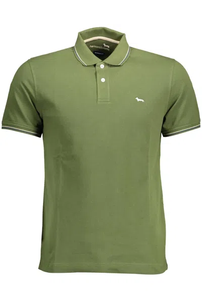 Shop Harmont & Blaine Sleek Short-sleeved Polo For Men's Men In Green