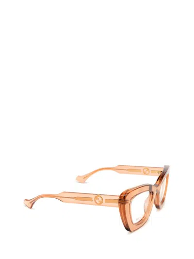Shop Gucci Eyewear Eyeglasses In Brown