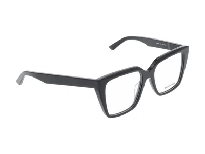 Shop Balenciaga Eyeglasses In Black Black Transparent