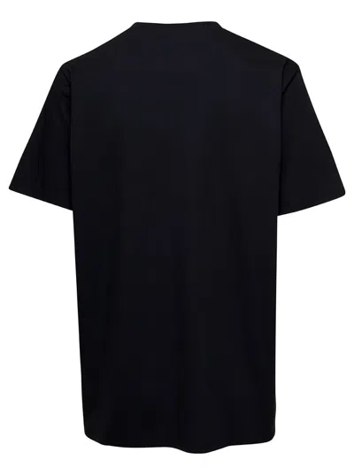 Shop Balmain Flock & Foil T-shirt - Bulky Fit In Black