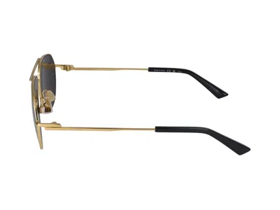 Shop Bottega Veneta Sunglasses In Gold Gold Grey